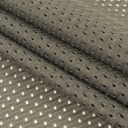Polyester Athletic Mesh - Charcoal - Heracles Collection Detail