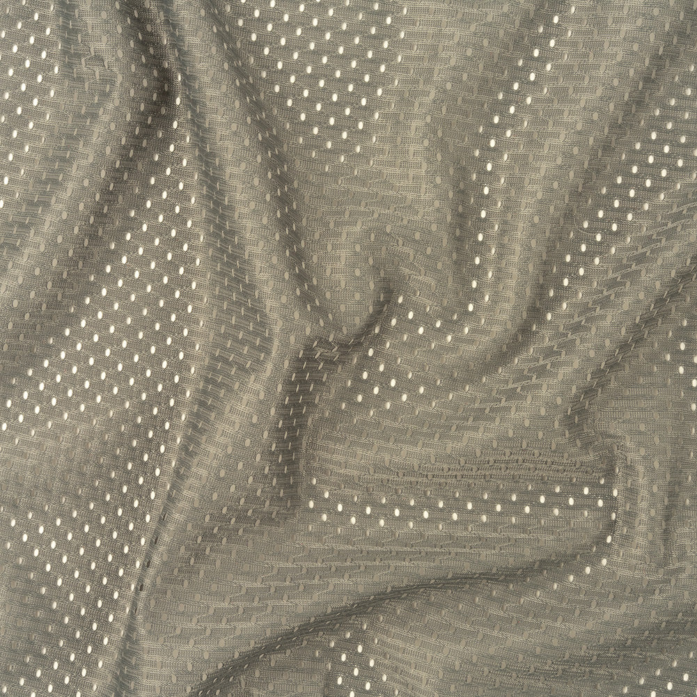 Polyester Athletic Mesh - Charcoal - Heracles Collection