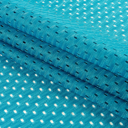 Heracles Turquoise Polyester Athletic Mesh - Detail