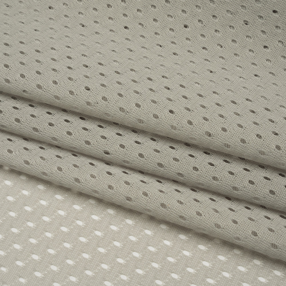 Polyester Athletic Mesh - Silver - Heracles Collection Full