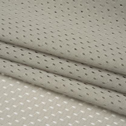 Polyester Athletic Mesh - Silver - Heracles Collection Full