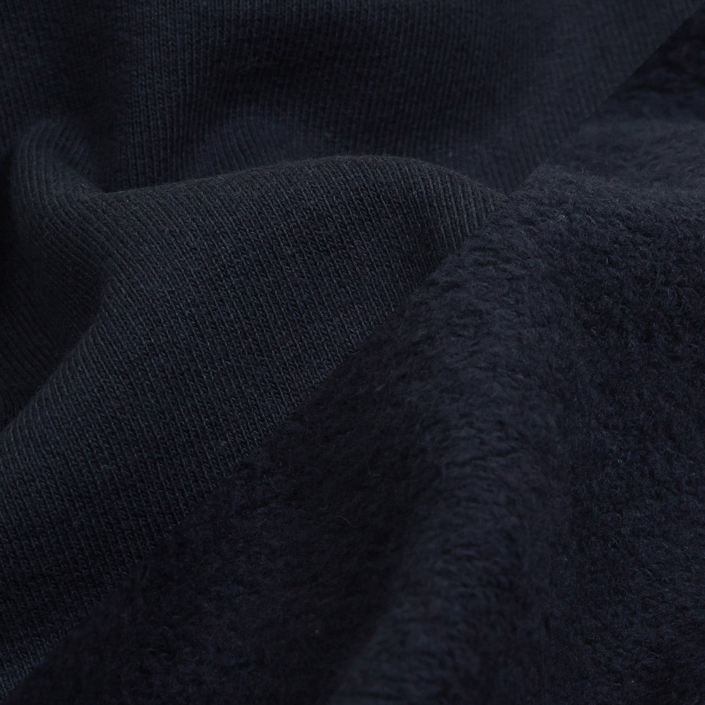 Cotton Fleece Backed Jersey - Navy - Leida Collection Detail