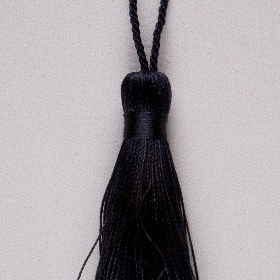 3.5" Navy Basic Tassel Detail