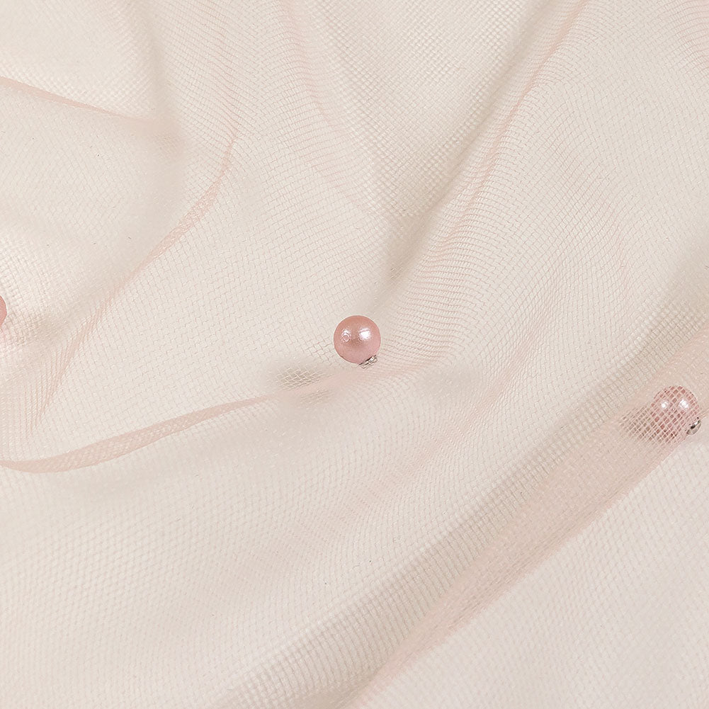 Sylvie Mellow Rose Beaded Tulle - Folded