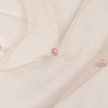 Sylvie Mellow Rose Beaded Tulle - Folded