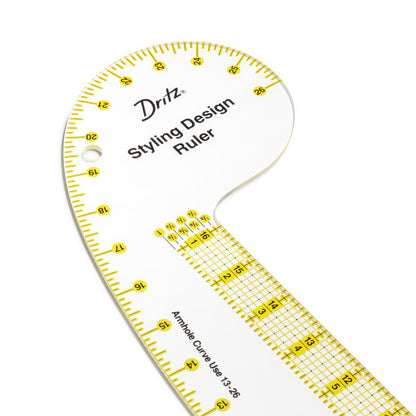 Dritz Styling Design Ruler with Illustrations
