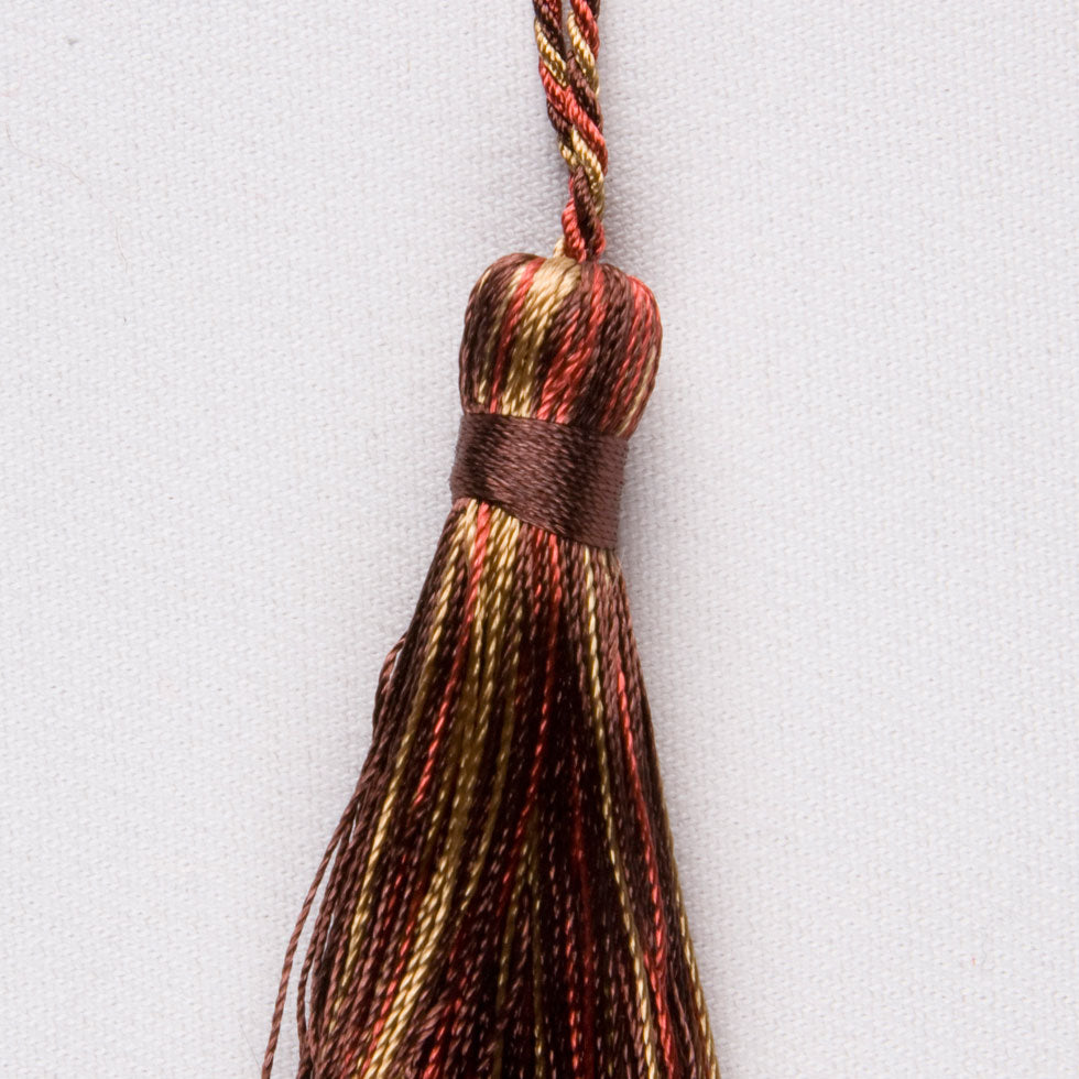 3.5" Chocolate Multi Basic Tassel Detail