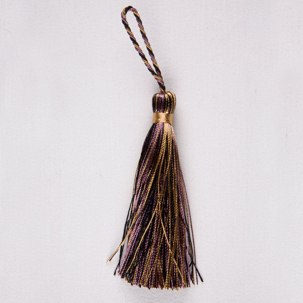 3.5" Plum Black Brown Basic Tassel