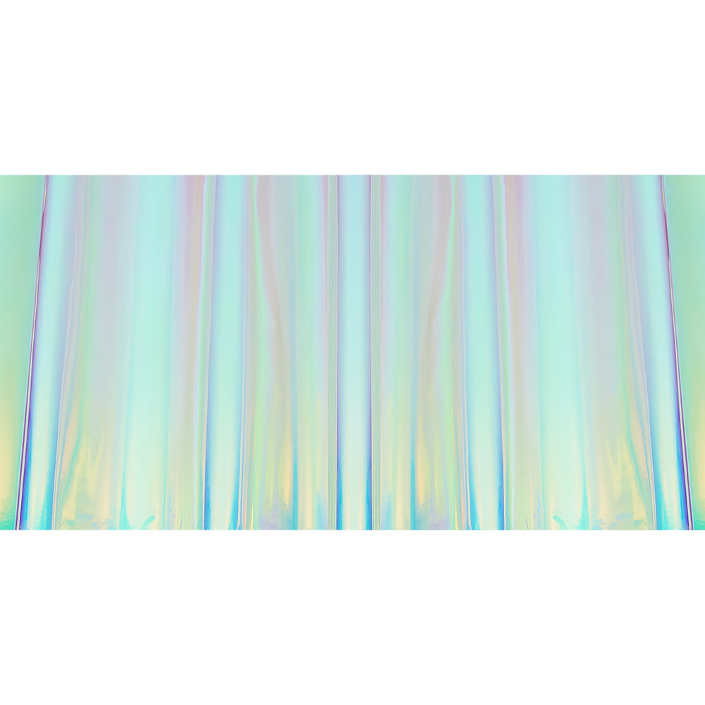 Kiki Iridescent Pink, Lilac and Blue Fabric-Backed Vinyl - Folded