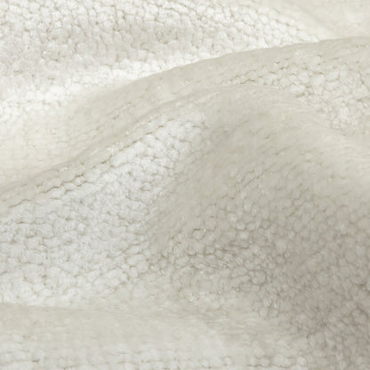 Snow White Acrylic and Polyester Upholstery Chenille - Detail