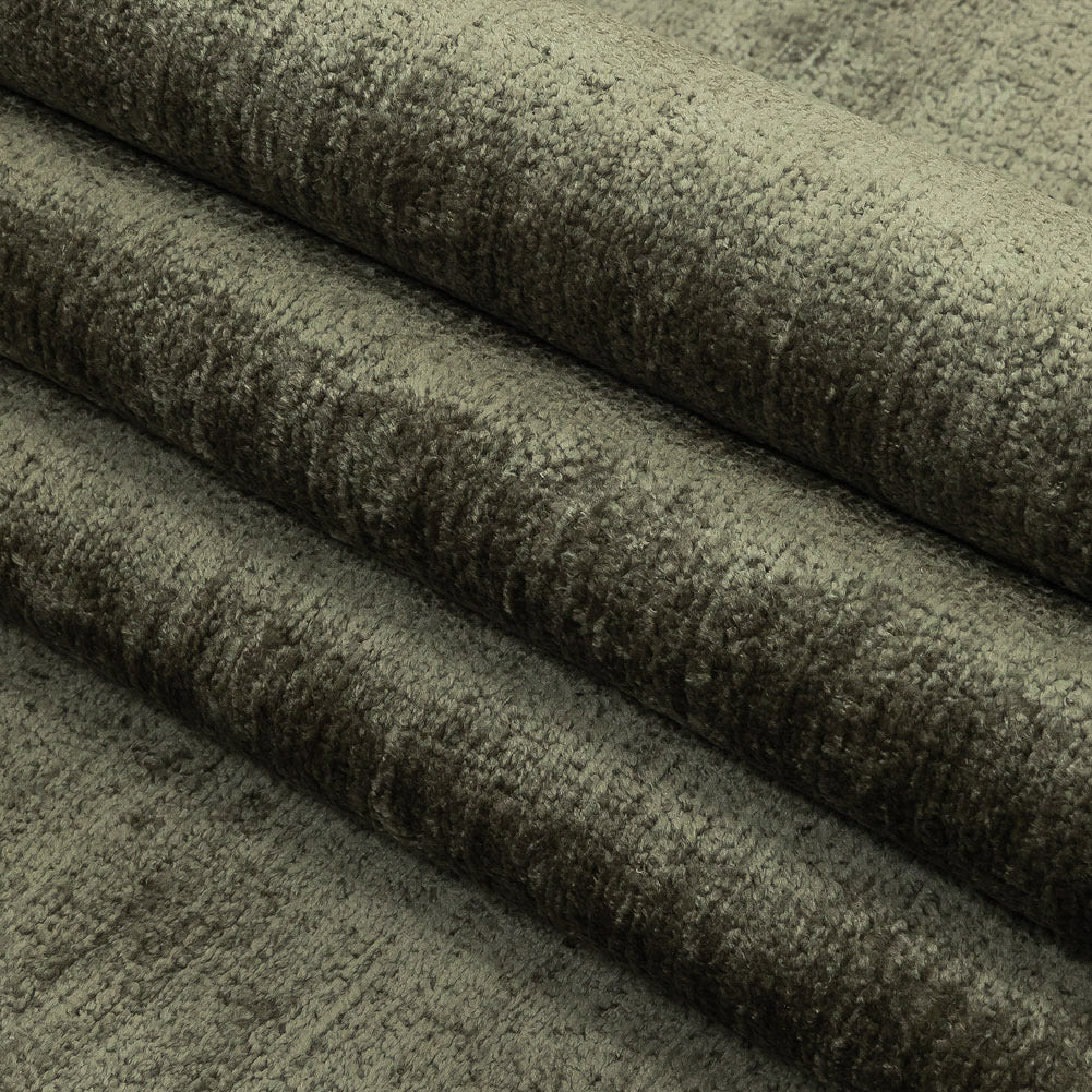 Olivine Acrylic and Polyester Upholstery Chenille - Folded