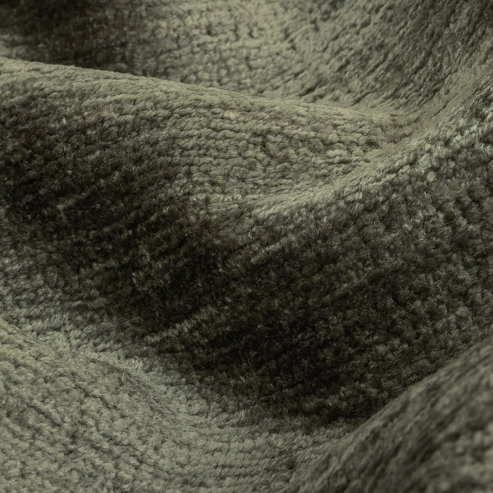 Olivine Acrylic and Polyester Upholstery Chenille - Detail