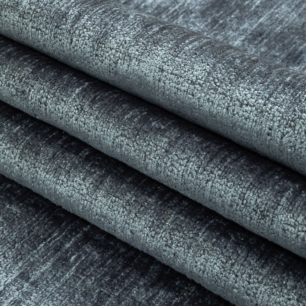 Denim Acrylic and Polyester Upholstery Chenille - Folded