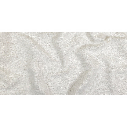 Snow Striated Acrylic and Cotton Boucle with Tan Woven Backing - Full