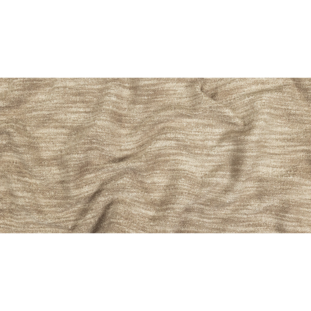 Mineral Striated Upholstery Boucle with Tan Woven Backing - Full