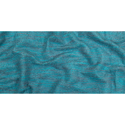 Sky Striated Acrylic and Cotton Boucle with Tan Woven Backing - Full