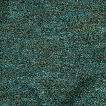 Marine Striated Acrylic and Cotton Boucle with Tan Woven Backing