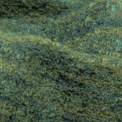 Marsh Striated Acrylic and Cotton Boucle with Tan Woven Backing Detail