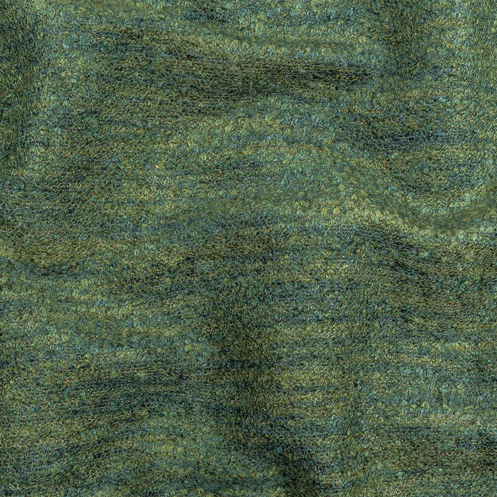 Marsh Striated Acrylic and Cotton Boucle with Tan Woven Backing