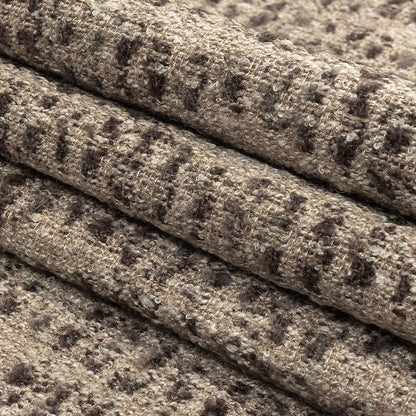 Mocha Spotted Viscose Boucle - Folded