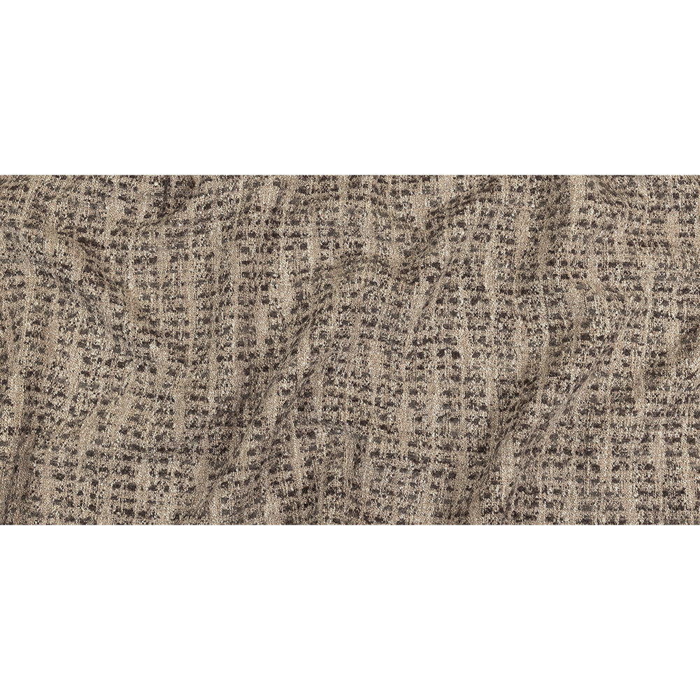 Mocha Spotted Viscose Boucle - Full