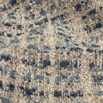 Indigo Spotted Viscose Boucle - Detail