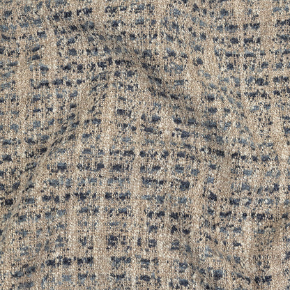 Indigo Spotted Viscose Boucle