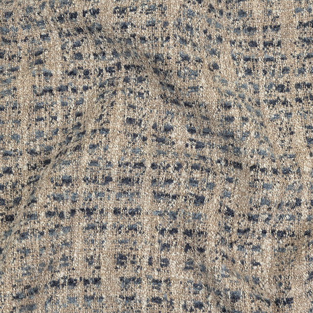 Indigo Spotted Viscose Boucle