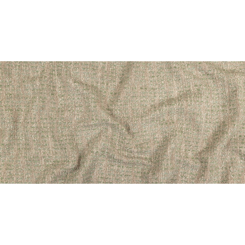 Teal Spotted Viscose Boucle Full