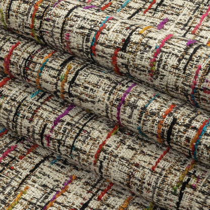 Prism Viscose, Cotton and Linen Chenille Tweed - Folded