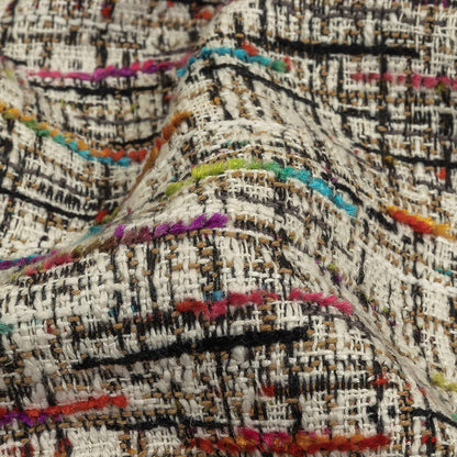 Prism Viscose, Cotton and Linen Chenille Tweed - Detail