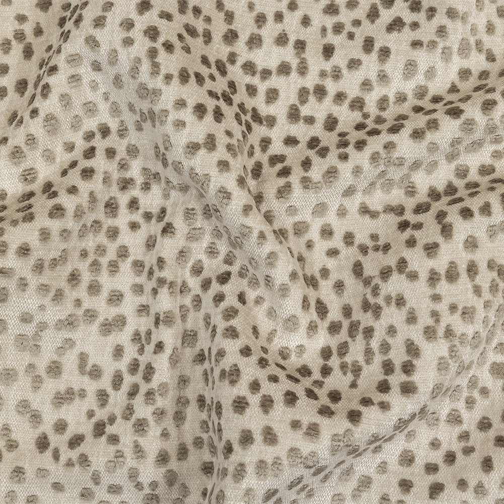 Toast Raised Spots Acrylic Chenille Woven