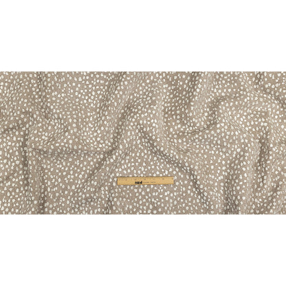 Beige Raised Spots Acrylic Chenille Woven - Full