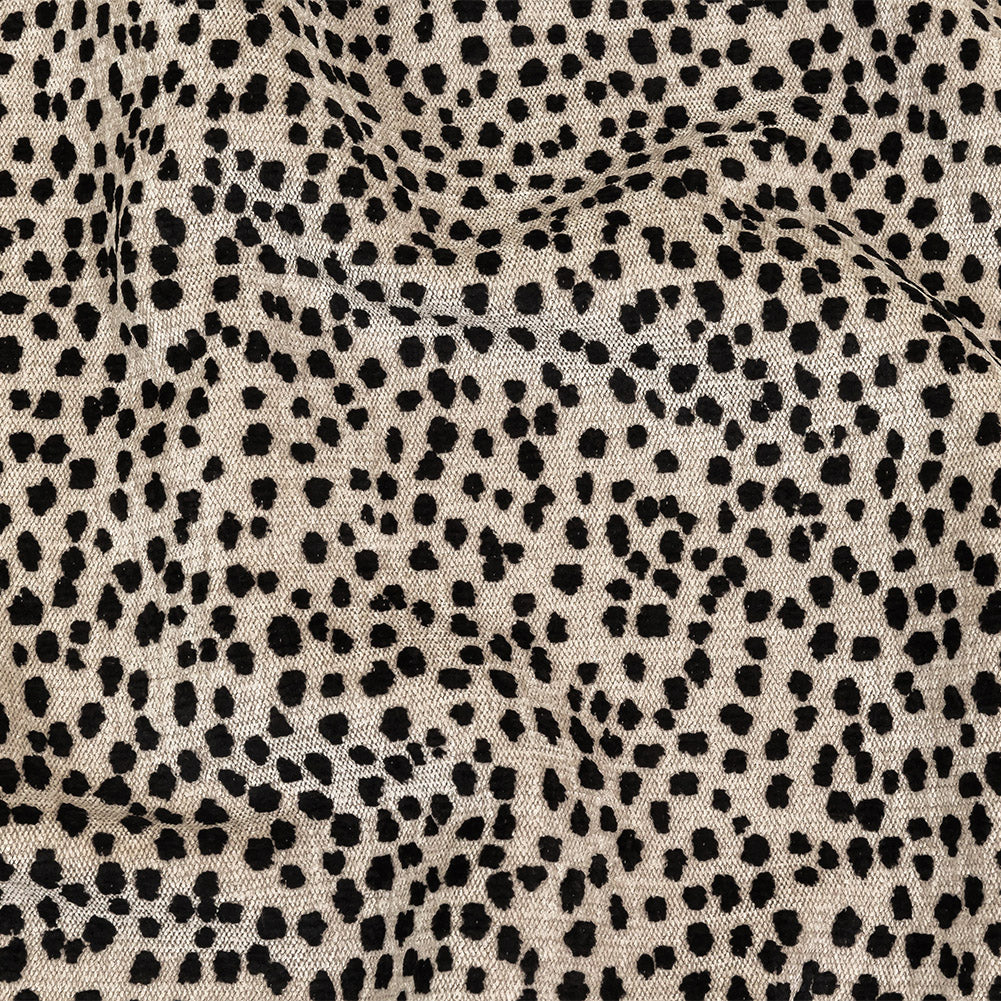 Tuxedo Raised Spots Acrylic Chenille Woven