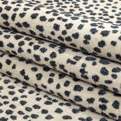 Sapphire Raised Spots Acrylic Chenille Woven - Folded