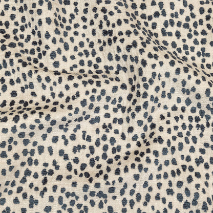 Sapphire Raised Spots Acrylic Chenille Woven