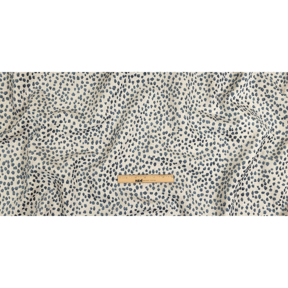 Azul Raised Spots Acrylic Chenille Woven Full
