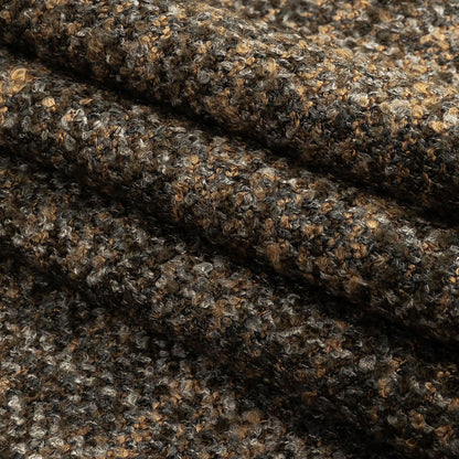 Stone Tweedy Upholstery Boucle Folded
