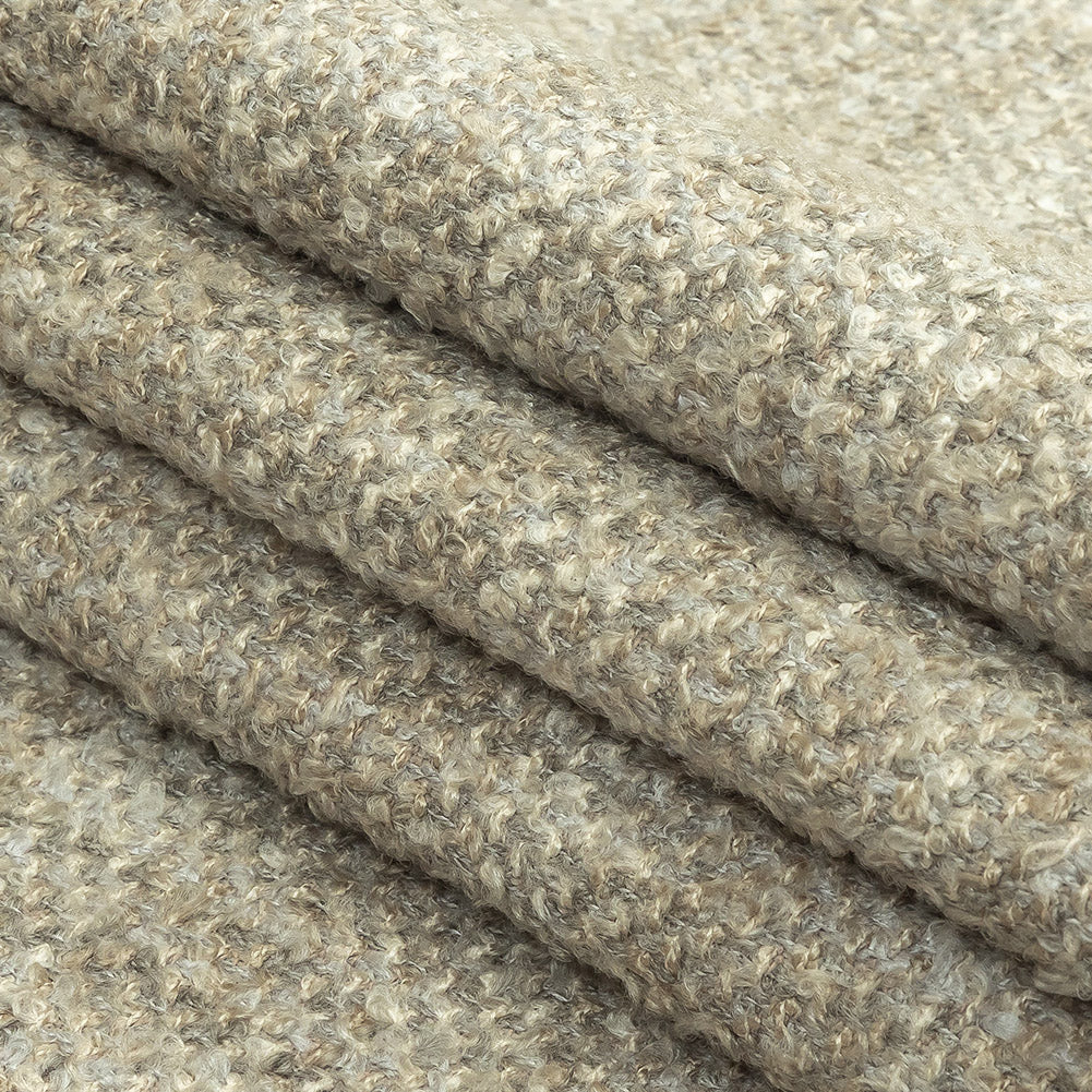 Mineral Tweedy Upholstery Boucle - Folded