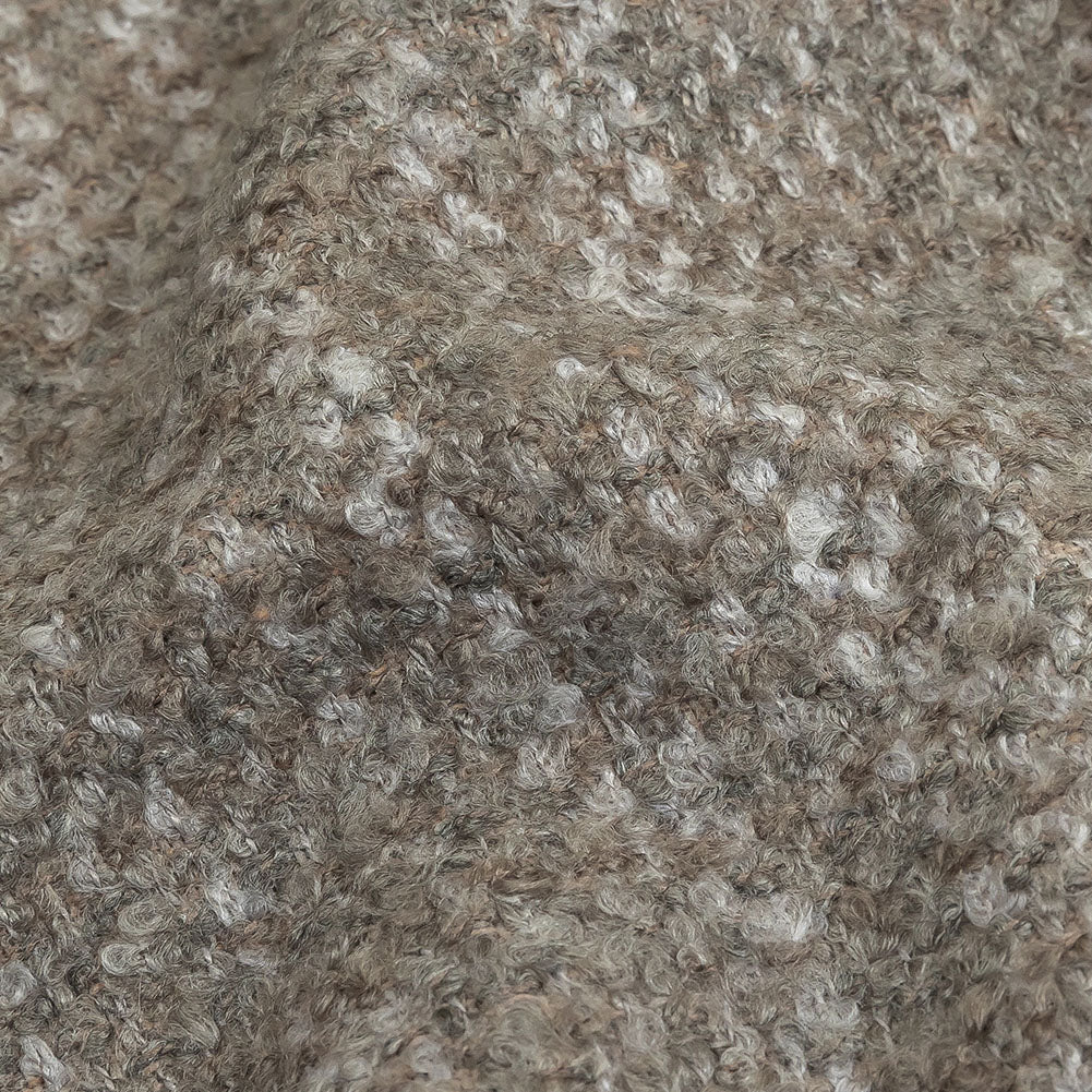 Nickel Tweedy Upholstery Boucle - Detail