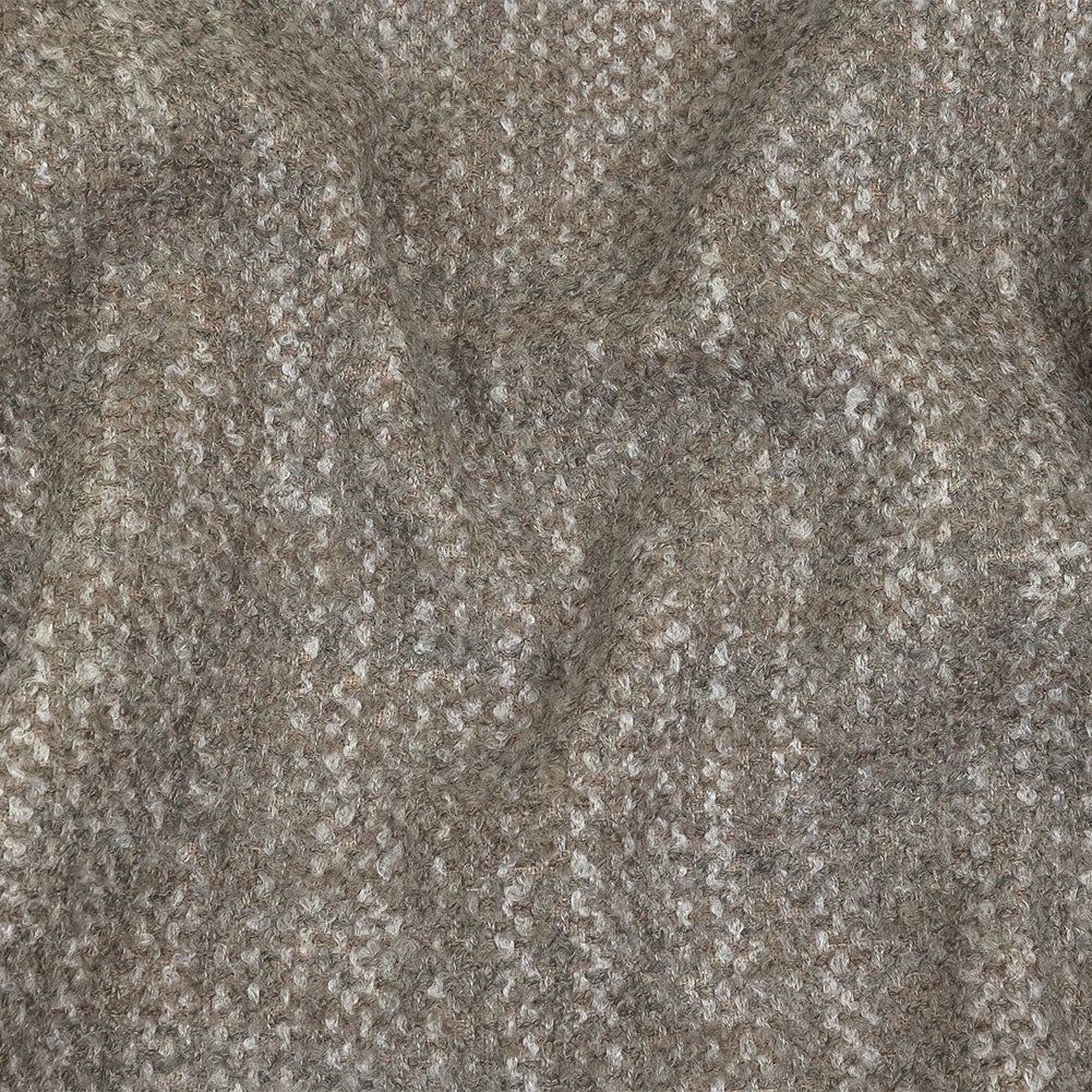 Nickel Tweedy Upholstery Boucle