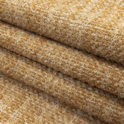 Honey Tweedy Upholstery Boucle - Folded