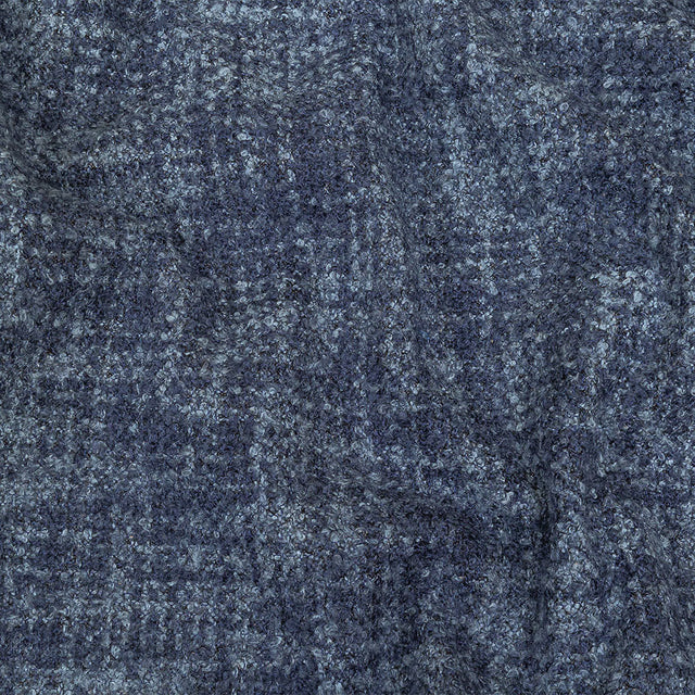 Indigo Tweedy Acrylic and Cotton Boucle