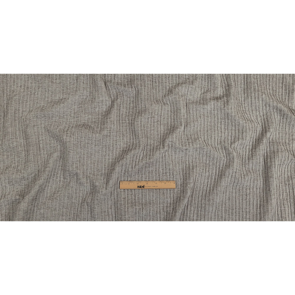 Dove Ribbed Polyester Chenille Woven - Full