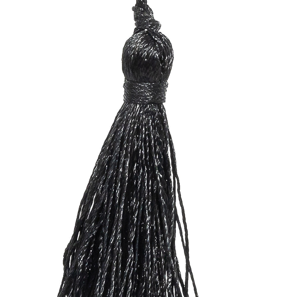 2" Black Basic Tassel Detail