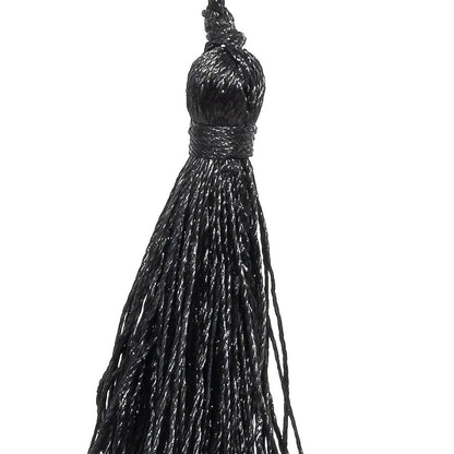 2" Black Basic Tassel Detail