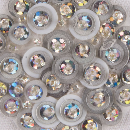1.625" Silver Sequin Applique Detail