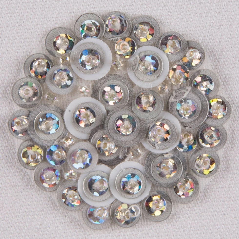 1.625" Silver Sequin Applique