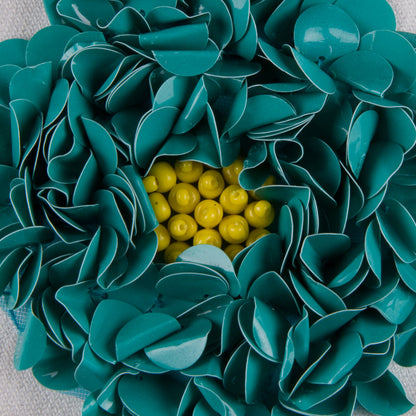 Aqua Sequin Applique - Detail