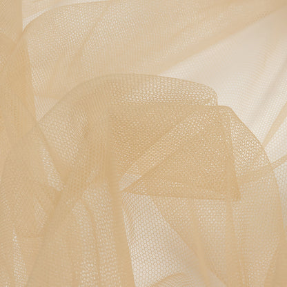 Soft Nylon Tulle - Toasted Almond - Leonardo Collection Folded